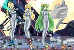 angry blonde_hair bondage bound breasts damsel damsel_in_distress female_only femsub final_destination gag green_hair hair_ornament kid_icarus kkkk long_hair metroid multiple_females multiple_subs mummification mummified nintendo palutena princess_zelda sad samus_aran scared super_smash_bros. super_smash_bros._ultimate tape tape_bondage tape_gag taped_mouth the_legend_of_zelda wrapped zelda_(a_link_between_worlds)