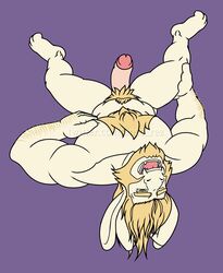 1boy ahe_gao anso/rez anthro arm_hair asgore_dreemurr bara beard blonde_beard blonde_hair blonde_pubes body_hair boss_monster bovid caprine chest_hair erection facial_hair floppy_ears fur genitals hair half-closed_eyes hi_res horn humanoid_genitalia humanoid_penis looking_pleasured male male_only mammal multicolored_eyes musclegut muscular narrowed_eyes nipple_fetish nipple_pinch nipple_play one_eye_closed one_eye_half-closed open_mouth pecs penis pinch pubes solo spread_legs spreading toe_curl uncut undertale upside-down video_games white_body white_fur