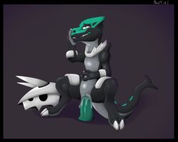 aggron armor bastiel bodypaint bone dildo dildo_sitting female feral fusion headgear helmet hi_res hybrid lube_on_dildo marowak masturbation nintendo penetration pokémon_(species) pokémon_fusion pokemon pokemon_(species) sex_toy skull solo vaginal_penetration video_games