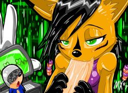 archie_comics furry monkeyxflash nicole_the_lynx sonic_(series)