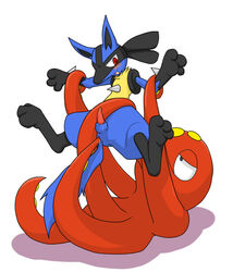 censored fur lucario male_only octillery pokemon pokemon_(species) tagme