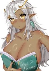 alternate_form book book_meme breasts dragon_girl hidden_buxom isa_l_quetzal virtual_youtuber vtuber