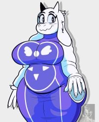 big_breasts breasts darkwolfhybrid female fully_clothed furry long_fingernails thick_thighs tight_fit toriel undertale wide_hips