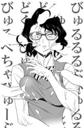 1girls breasts cardigan_vest censored collared_shirt cum cum_on_body cum_on_breasts cum_on_clothes cum_on_glasses cum_on_hair cum_on_upper_body disembodied_hand disembodied_penis ejaculation emotionless expressionless female female_focus glasses greyscale isagi_kiyoko komi-san_wa_komyushou_desu medium_breasts monochrome multiple_penises parted_lips penis penis_on_breast penis_on_cheek penis_on_face penis_on_head penis_poking_breast penis_poking_face penis_to_breast ribbon school_uniform shirt short_hair short_sleeves solo_focus tesu wavy_hair