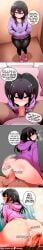 2boys ahe_gao ahegao_face ai_assisted ai_generated anal anal_sex big_ass big_thighs black_hair blowjob blush bulge bulge_through_clothing comic cum cum_in_ass cumming english_text female femboy feminine_male glow5x high_resolution highres hoodie leggings oral oral_penetration oral_sex original original_artwork original_character otoko_no_ko overflow overflowing_cum penis pink_eyes room self_upload shiny_skin talking thigh_sex thighs tomgirl trap veiny_penis viewed_from_above watermark