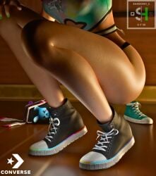 1girls 3d bare_legs clothed clothed_female crouching crouching_female epic_games face_out_of_frame female female female_only fortnite fortnite:_battle_royale hand_on_knee harmony_lee_(fortnite) head_out_of_frame legs legs_together light-skinned_female light_skin nail_polish no_pants painted_nails panties shadow1_c solo solo_female tagme thick_thighs thighs underwear
