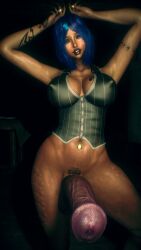 1futa 1girls 3d 4k arms_up belly big_breasts big_cock big_lips big_penis black_lipstick blue_eyes blue_hair breasts breasts_bigger_than_head bridge_piercing brown_body brown_skin chromatic_aberration cock crashbanditkut dark-skinned_female dark-skinned_futa dark_skin embarrassed erect_nipples eyeliner female female_focus fit fit_female fit_futa futanari glowing_eyes gold_piercing golden_piercing hair hands_up hi_res high_resolution highres horse_penis horsecock horsecock_futa house huge_cock huge_cock lips lipstick long_nails looking_at_viewer makeup mature mature_female mature_futa medium_hair muscles muscular muscular_female muscular_futa nail_polish nails navel navel_piercing nose_piercing original original_character penis piercing qos qos_tattoo queen_of_spades queen_of_spades_symbol queen_of_spades_tattoo ring_piercing septum_ring shirt short_hair smile smiling smiling_at_viewer solo solo_futa spade_tattoo thick_thighs thighs veiny veiny_muscles veiny_penis virt-a-mate virtamate wet wet_skin