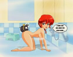 1girls ambiguous_penetration breasts english_text female genderswap genderswap_(mtf) large_breasts linkartoon p-chan pig ponytail ranma-chan ranma_1/2 ranma_saotome red_hair rule_63 ryoga_hibiki sex tagme text zoophilia