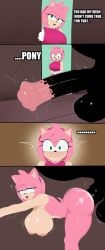 1boy 1girls 2d alternate_version_available amy_rose anthro anthro_on_feral anthro_penetrated brown_background feral feral_penetrating g3mma green_eyes hi_res highres horse horsecock sex sonic_(series) sonic_the_hedgehog_(series) tagme