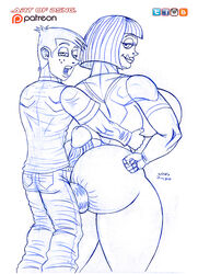 1boy 1girls apple_butt ass assjob between_ass between_buttocks big_ass big_breasts breasts bubble_ass bubble_butt bust busty buttjob clothed clothes clothing crossover curvaceous curves curvy curvy_body curvy_female curvy_figure curvy_hips danny_phantom dat_ass disney drawing dsng erection fat_ass female kim_possible large_ass large_breasts legs lower_body madeline_fenton male man milf mother nickelodeon outercourse penis ron_stoppable sideboob sketch straight thick_ass thick_legs thick_thighs thighs upper_body voluptuous waist watermark wide_hips woman