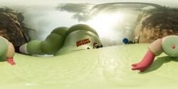 3d ass ass_focus big_ass butt_focus dead_source emiliafert giantess high_resolution highres huge_ass large_ass macro macrophilia micro microphilia peak_(videogame) size_difference sweat tagme vr