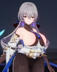 1girls 4:5 animated boots bouncing_breasts bronya_rand bursting_breasts detached_sleeves drill_hair earrings elbow_gloves fat_ass female female_only game_mod gloves grey_eyes hair_ribbon high_heel_boots high_heels honkai:_star_rail huge_breasts light-skinned_female light_skin long_hair long_video longer_than_one_minute melodiq mod no_sound pantyhose sideboob silver_hair solo tagme thick_thighs thigh_boots vertical_video video wide_hips
