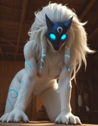 kindred from league of legends by anthroguy