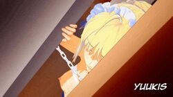 1boy 3d animated answering_door artoria_pendragon breasts cheating cuckold doggy_style fate/stay_night fate_(series) female forced hair_pull implied_sex large_filesize male netorare nipples ntr rape sex stealth_sex taken_from_behind vaginal_penetration yuukis