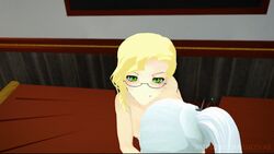 3d animated areola comedy gif glynda_goodwitch lucislab nipples pov rwby weiss_schnee