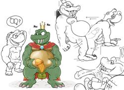 anal ass banjo-kazooie banjo_(instrument) crocodile crocodilian crocodylid donkey_kong_(series) hi_res humanoid k_rool male male/male male_only mammal musical_instrument nintendo plucked_string_instrument rareware reptile scalie sobek_withers string_instrument ursid video_games