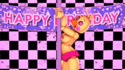 3d animated artist_request chicken disboi215 disboi215_(artist) five_nights_at_freddy's living_machine mp4 no_humans no_sound red_nipples source_request stripper tits topless toy_chica_(fnaf) video