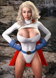 1girls 3d alien alien_girl areola areolae big_breasts blonde_hair blue_eyes breasts bust busty cape cleavage cleavage_cutout costume darkhound1 dc dc_comics deviantart eyelashes female female_focus female_only genesis3female gloves hips hourglass_figure huge_breasts kara_zor-l karen_starr kryptonian leotard lips looking_at_viewer outfit posing power_girl short_hair solo solo_female solo_focus superhero superheroine superman_(series) voluptuous wide_hips woman