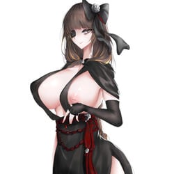 alternate_breast_size girls'_frontline huge_breasts inverted_nipples m16a1_(girls'_frontline) nonnaae