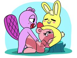 1girls balls big_penis crying cuddles_(htf) cute deepthroat female furry giggles happy_tree_friends huge_cock hyper hyper_penis penis sex spitroast stomach_bulge straight tagme toothy_(htf) x-ray yopy