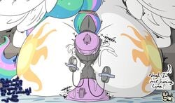 anal anal_masturbation anal_sex ass big_butt dildo dildo_sitting english_text equid equine female feral friendship_is_magic furry hasbro hi_res mackstack mammal masturbation my_little_pony pegasus penetration princess_celestia_(mlp) sex_toy solo text vaginal_masturbation vaginal_penetration vibrator wings