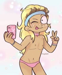 1cuntboy cuntboy cuntboy_only erect_nipples frog8291 intersex mastectomy_scar miami_morty morty_smith nipples panties pocket_mortys rick_and_morty topless