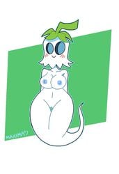 blue_nipples blush female floating ghost ghost_girl ghost_pepper_(pvz) maxima58 pepper plant plant_girl plantie plants_vs_zombies pussy vagina