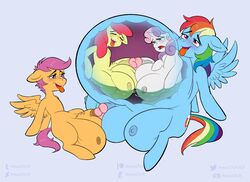 amaichix apple_bloom_(mlp) belly big_belly big_breasts breasts crotchboobs earth_pony equid equine female female/female feral friendship_is_magic furry genitals group hasbro hi_res horn horse huge_breasts huge_crotchboobs hyper hyper_belly hyper_breasts hyper_genitalia mammal masturbation my_little_pony pegasus pony rainbow_dash_(mlp) scootaloo_(mlp) sweetie_belle_(mlp) unicorn vore wings x-ray yuri