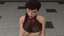 1girls 3d 3d_(artwork) closed_eyes female female_only mortal_kombat mortal_kombat_11 skarlet skarlet1 solo