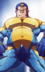 1boy bad_box_art_mega_man funeral-paws male_only mega_man mega_man(classic) penis precum red_eyes street_fighter_x_tekken tekken_x_street_fighter