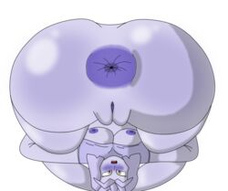 anus ass ass_focus baby_face_(jjba) big_ass breasts dat_ass huge_ass jojo's_bizarre_adventure presenting_anus presenting_hindquarters puffy_anus riptionary rule_63 supersecretsoup_(artist) transparent_background vento_aureo