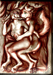 2boys absurd_res ajbun anal anthro anthro_on_anthro anthro_penetrated anthro_penetrating anthro_penetrating_anthro bedding blanket bodily_fluids bone canid canine canis chew_toy cum dado463art daven domestic_dog duo femboy gay genital_fluids hi_res hunting_dog lagomorph leporid male male/male male_only male_penetrated male_penetrating male_penetrating_male mammal pastoral_dog paws rabbit traditional_media