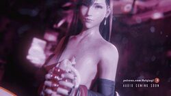 1boy 1boy1girl 1girls 3d animated breasts bulgingsenpai cum cumshot final_fantasy final_fantasy_vii final_fantasy_vii_remake gif handjob light-skinned_male nail_polish nipples pale-skinned_male penis pov sfm tagme tifa_lockhart topless uncensored