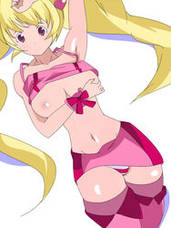 aya_toba clothing cure_peach fresh_pretty_cure magical_girl medium_breasts momozono_love panties pretty_cure skirt stockings tagme