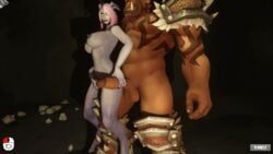 1girls 1male 3d alliance_(warcraft) animated auril_(artist) blizzard_entertainment breasts dark-skinned_male dark_skin draenei draenei_female female gif horde mag'har_orc male male/female orc orc_male original_character ruby_(auril) tagme warcraft world_of_warcraft