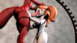 1boy 1girls 3d 3d_(artwork) animated baby_(fnafsl) big_breasts circus_baby circus_baby_(fnaf) completely_nude completely_nude_female female fingering five_nights_at_freddy's foxy_(fnaf) fucktime_babu gif jailbait_knight krocken_(artist) masturbation mclazycraft naked naked_female nude nude_female oral oral_sex robot_girl sister_location skirt