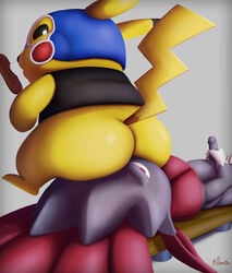 2boys 3_fingers 3_toes 4_fingers 4_toes ass ass_in_face ass_on_face ass_rub bench bestiality black_body black_skin blue_helmet brown_tail chubby clothed clothes clothing corndog cosplay_pikachu cunnilingus eating erect_penis erection eye_contact eyes_half_open face_in_ass facesitting fat feline food furry gay half-closed_eyes helmet holding holding_object holding_penis kllza looking_at_another looking_at_viewer lying lying_down lying_on_back male male_only masturbation nintendo nude nude_male on_bench penis penis_grab pikachu pikachu_libre pokémon_(species) pokemon pokken_tournament red_cheeks red_eyes red_skin sitting sitting_on_face sitting_on_person smaller_female tail vest weavile white_skin yaoi yellow_body yellow_fur yellow_tail zoophilia