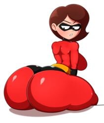 1girls adma228 admansfwstuff armwear ass ass_focus bent_over big_ass big_breasts bodysuit bottom_heavy brown_hair clothing disney elastigirl eyewear female footwear handwear helen_parr huge_ass huge_thighs large_ass legwear looking_back mask milf pale-skinned_female pale_skin pixar short_hair smooth_skin the_incredibles thick_ass thick_thighs white_background