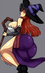 big_ass big_breasts dragon's_crown dragonsinmysky female female_only long_hair mature_female red_hair solo solo_female solo_focus sorceress_(dragon's_crown)