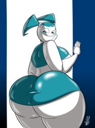 female huge_ass jarsman_(artist) jenny_wakeman my_life_as_a_teenage_robot nickelodeon robot shiny shiny_skin tagme thick xj-9