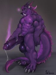 2020 5_fingers 5_toes abs anthro balls biceps big_balls big_penis black_nose bodily_fluids canid canine canis chest_tuft dragon ear_tuft eyebrows fingers fur genital_fluids genitals grey_background hair hand_on_penis heart hi_res horn huge_balls huge_cock humanoid_genitalia humanoid_penis hybrid male male_only mammal markings multicolored_body multicolored_fur muscular muscular_male navel neck_tuft nipples pecs penis precum precum_drip pubes purple_body purple_eyes purple_fur purple_hair salem_(thydris) signature simple_background solo solo_male standing teeth textured_background thydris toes tuft two_tone_body two_tone_fur vein wolf