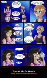 bombshell_soda breast_expansion comic midas-bust multiple_girls tagme yuri