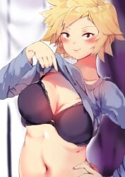 1girls 2d 2d_(artwork) 2d_artwork adult adult_female ak4ci alternate_version_at_source alternate_version_available bare_belly bare_hands bare_hips bare_midriff bare_navel bare_skin belly belly_button big_breasts black_bra black_underwear blonde-haired_female blonde_eyebrows blonde_female blonde_hair blonde_hair_female blurred_background blurry_background blush blush_face blushing_at_viewer blushing_female boku_no_hero_academia bra breasts busty busty_female busty_girl cleavage closed_mouth_smile clothes clothes_aside clothes_lift clothes_pull clothes_pulled_aside collarbone digital digital_art digital_drawing digital_drawing_(artwork) digital_media digital_media_(artwork) exposed_belly exposed_hips exposed_midriff exposed_navel exposed_skin exposing exposing_breasts exposing_chest exposing_self female female_focus female_only female_torso fingers high_resolution highres large_boobs large_breasts lean_figure light_smile linea_alba lips looking_at_viewer mature mature_female midriff mitsuki_bakugou more_at_source my_hero_academia narrow_waist navel parted_bangs presenting_breasts red-eyed_female red_eyes shirt shirt_aside shirt_lift shirt_pull short_hair shoulders showing_breasts showing_chest simple_background slender_body slender_waist slim_waist smile smiley_face smiling smiling_at_viewer solo standing stomach topwear topwear_aside topwear_lift topwear_pull uncensored uncensored_version_at_source uncensored_version_available underwear upper_body