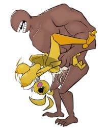 algob4v animatronic anthro bav big_breasts big_penis breasts cum cum_inside dark-skinned_male duo female femsub five_nights_at_freddy's five_nights_at_freddy's_2 human male maledom penis size_difference stomach_bulge straight stylized tongue_out toy_chica_(fnaf)