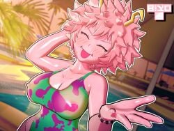 mina ashido from my hero academia by biyo