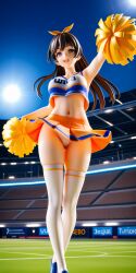 1girls 3d absurd_res ai_generated breasts female groin hi_res navel pvc