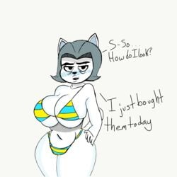 anthro big_breasts h-s-temmie tagme temmie temmie_(undertale)