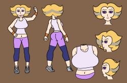 1girls 5_fingers 5_toes ass big_ass big_breasts blind_peacock_draws blind_peacock_draws_(artist) blonde-haired_female blonde_female blonde_hair blonde_hair_female breasts brown_pubes brown_pubic_hair different_colored_pubes entity female female_only fit fit_female heart heart-shaped_pupils heart_nipples heavy_breasts mama_feeble_(blindpeacockdraws) mature mature_female mature_woman milf milf_body milf_oc milf_only motherly motherly_figure naked naked_female nipples nipples_heart nude nude_female oc original original_art original_artwork original_character pointy_hair pubes pubic_hair purple_eyes reference_sheet sneakers socks socks_only streaked_hair sweatband tagme tight_clothing tight_fit tight_pussy