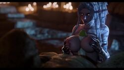 1boy 1girls 3d 3d_animation animated animation assertive_female big_breasts boobjob bordeaux_black bordeaux_black_(va) dark_elf_blader dim_lighting elf elf_ears elf_female elf_girl female female_focus female_moaning full_lips green_penis interspecies large_breasts loop male mature_female moaning monster monster_cock monster_male mvtrivial nude ogre ogre_male paizuri paizuri_lead_by_female pointy_ears ragged_breathing random_tide ryanreos short_video shorter_than_10_seconds shorter_than_30_seconds sound sound_effects subdued_breathing tagme titjob titty_fuck tittyfuck tvitone1 video voice voice_acted