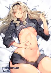 1girls 2d 2d_(artwork) 2d_artwork ak4ci average_breasts bare_belly bare_hands bare_legs bare_midriff bare_navel bare_skin bare_thighs belly belly_button black_hairband blush blush_face blushing_at_viewer blushing_female breasts brown-eyed_female brown-haired_female brown_eyebrows brown_eyes brown_hair commission commission_art curvaceous curvaceous_body curvaceous_female curvaceous_figure curvaceous_hips curvy curvy_body curvy_female curvy_figure curvy_hips digital digital_art digital_drawing digital_drawing_(artwork) digital_media digital_media_(artwork) elbows exposed_belly exposed_legs exposed_midriff exposed_navel exposed_skin exposed_thighs female female_focus female_only fingernails fingers from_above groin hair_between_eyes hairband hand_on_belly hand_on_own_belly hand_on_own_stomach hand_on_stomach head_tilt high_resolution highres hourglass_figure inframammary_fold lean_figure linea_alba long_hair looking_at_viewer looking_up looking_up_at_viewer lying lying_down lying_on_back lying_on_bed medium_breasts midriff narrow_waist navel on_back on_bed original original_art original_artwork original_character original_characters parted_lips petite petite_body petite_breasts petite_female petite_girl petite_tits shoulders simple_background slender_body slender_waist slim_waist smile smiley_face smiling smiling_at_viewer smug smug_expression smug_eyes smug_face smug_grin smug_smile solo standing stomach thick_thighs thighs tilted_head underboob upper_body white_background wide_hips